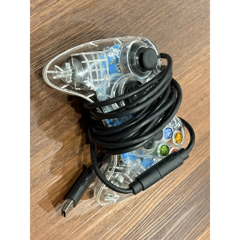 Microsoft Xbox 360 clear Afterglow PL 3702 Wired Controller